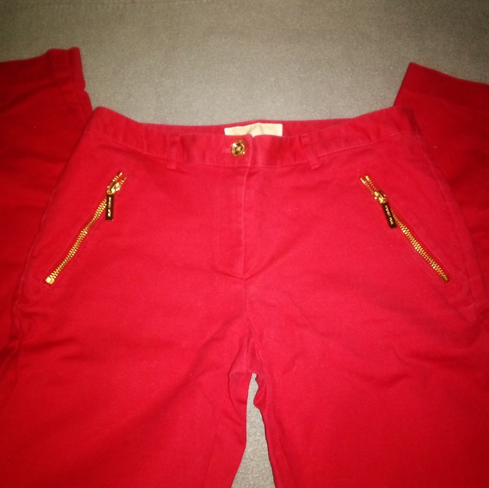 Michael Kors Red Leggings
